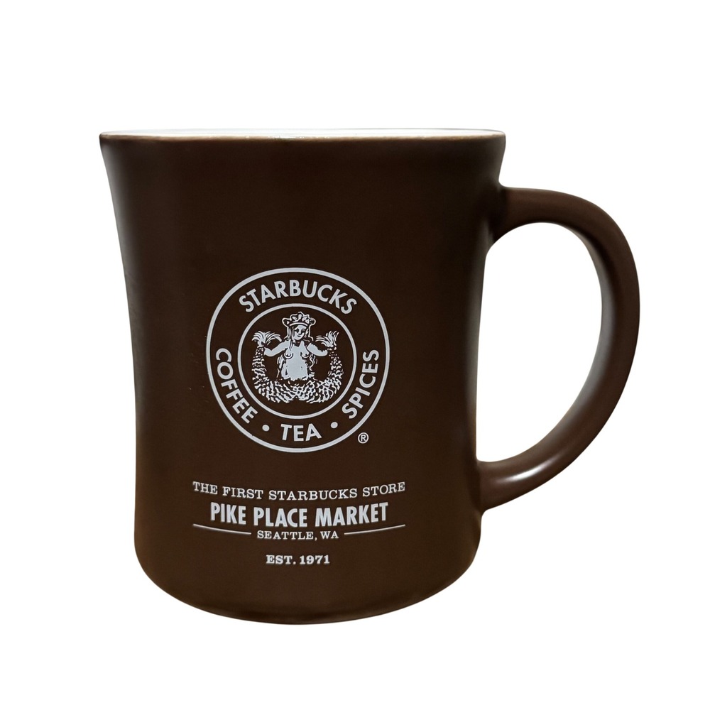 Starbucks Pike Place Market Brown 16oz Coffee Mug 2008